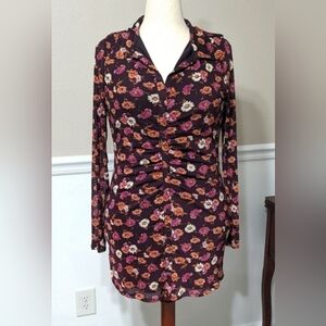 Floral Long Sleeve Mini Dress By Live To Be Spoiled